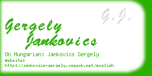 gergely jankovics business card